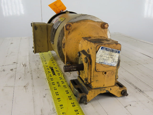 Hub City 0220-60096 1/2Hp Gear Motor 5:1 Ratio W/ Baldor VEM358 230/460V