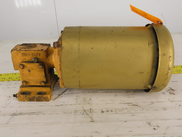 Hub City 0220-60096 1/2Hp Gear Motor 5:1 Ratio W/ Baldor VEM358 230/460V