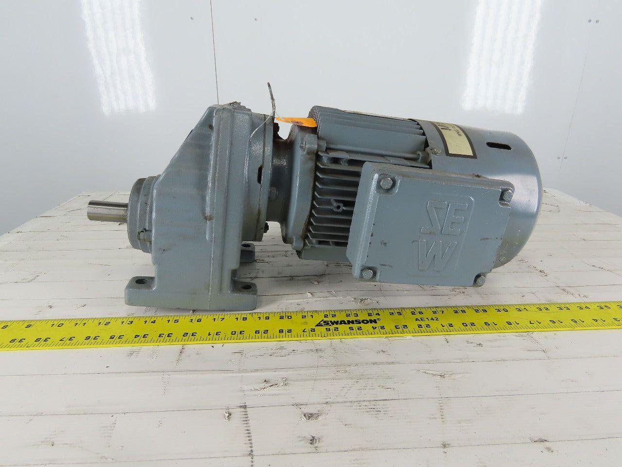SEW-EURODRIVE RX67DT90S2BM62HF 2.14Hp Gear Motor 159.82RPM Output 23/460V 3Ph