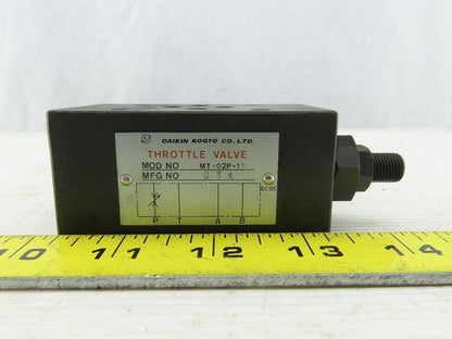 Daikin MT-02P-1 Hydraulic Throttle Valve Flow Control