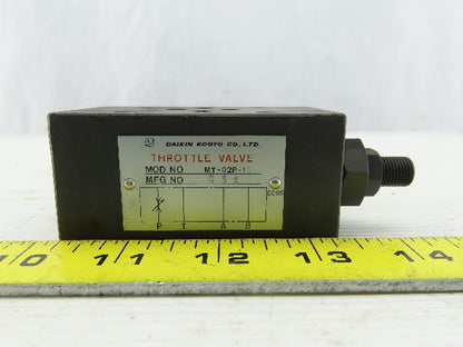 Daikin MT-02P-1 Hydraulic Throttle Valve Flow Control