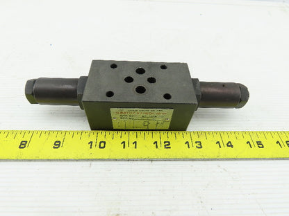 Daikin MT-02W-40 Hydraulic Throttle & Check Valve Flow Control