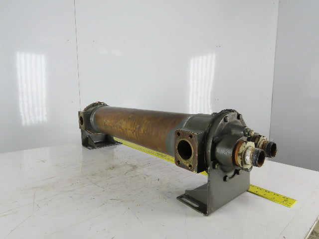 Copper Shell & Tube Heat Exchanger 6"x32" 2" Ports