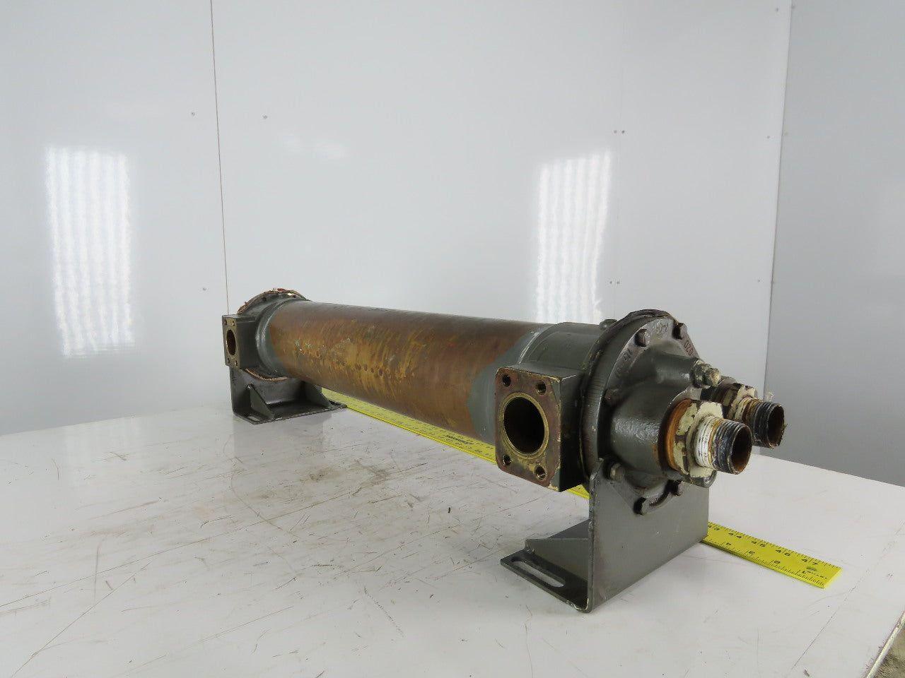 Copper Shell & Tube Heat Exchanger 6"x32" 2" Ports