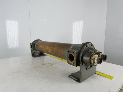 Copper Shell & Tube Heat Exchanger 6"x32" 2" Ports
