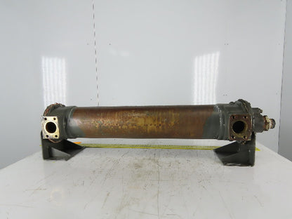 Copper Shell & Tube Heat Exchanger 6"x32" 2" Ports