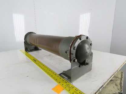 Copper Shell & Tube Heat Exchanger 6"x32" 2" Ports