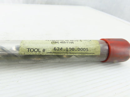 Brisbois Tool 9/16" Carbide 2 Flute Spiral Mill Drill Bit 9/16" Shank 12" OAL