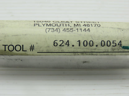 Brisbois Tool J-48480 37/64" Carbide 2 Flute Spiral 118° Drill Tang Shank