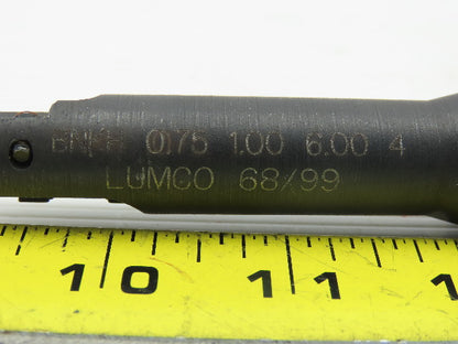 Lumco 0.75 1.00 6.00 4 3/4" Ballnose 2 Flute Indexing Carbide Cutter 1" Shank