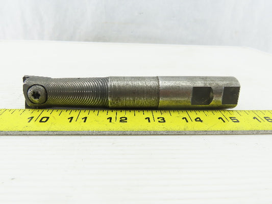 Harroun 100.600.100FBV 1" Carbide Indexing Flat Bottom Cutter 1" Shank 6" OAL