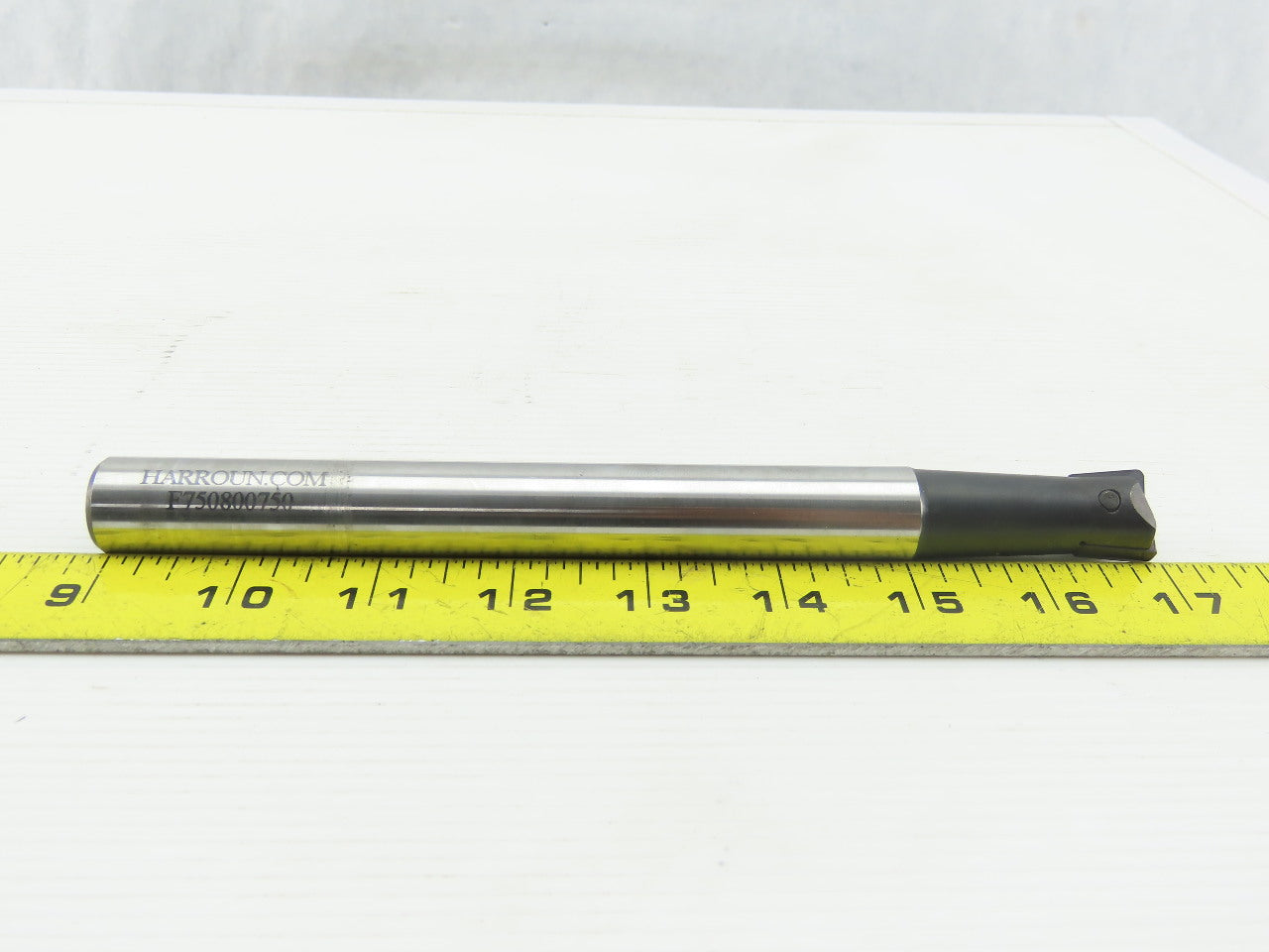 Harroun F750800750 3/4" Carbide Indexing Flat Bottom Cutter 3/4" Shank 8"L