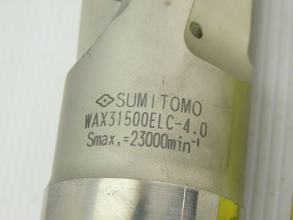 Sumitomo WAX31500ELC-4.0 3 Flute End Mill Cutter Body 1-1/2" Shank 10" OAL