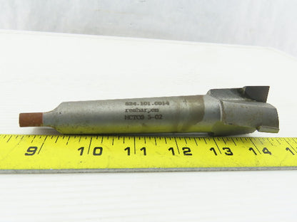 624.101.0014 MT3 Morse Taper #3 1-21/64" 3 Flute Piloted End Face Mill Tang