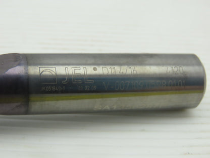 Komet JEL 7/16" Coolant Thru 2 Flute 135° Spiral Step Drill 5/8" Shaft