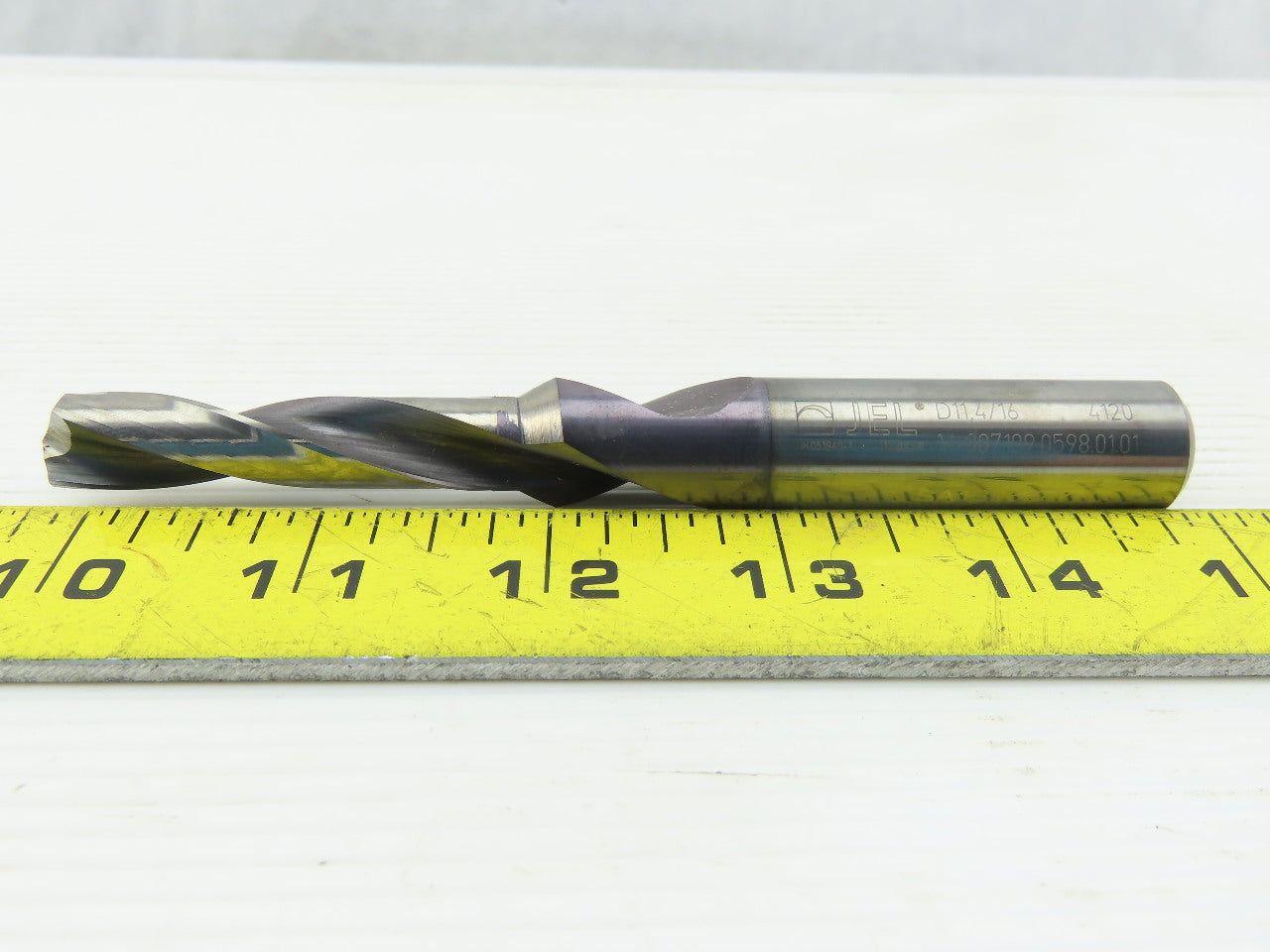Komet JEL 7/16" Coolant Thru 2 Flute 135° Spiral Step Drill 5/8" Shaft