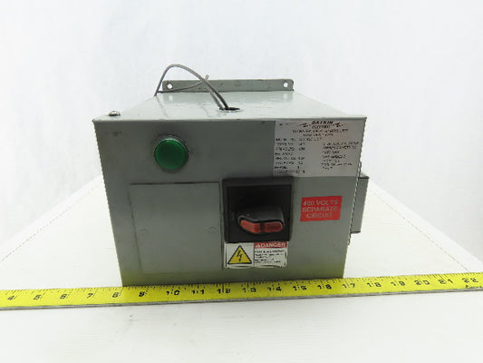Daykin GMDGT-0.5-F Transformer Disconnect Pri 480V Sec 120V 500 VA 1Ph