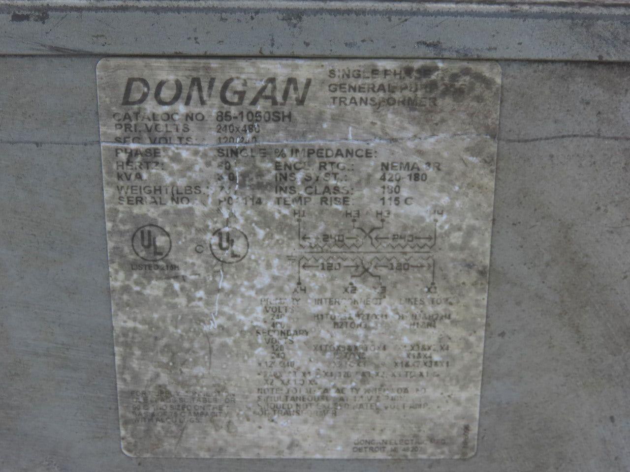 Dongan 86-1050SH 3KVA General Purpose Transformer 240x480HV 120-240LV