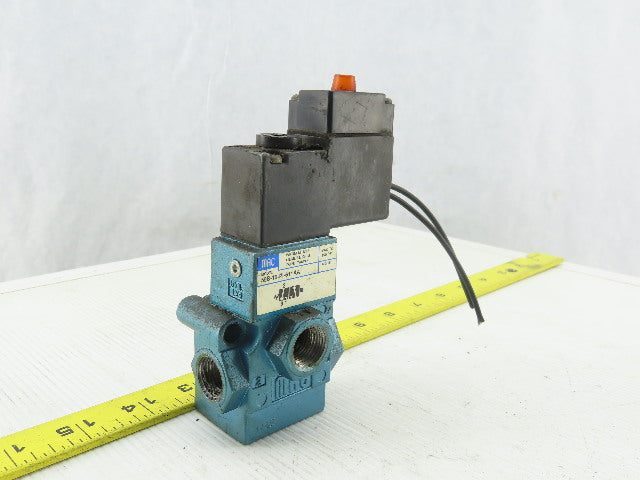 MAC 55B-12-PI-611AA Pneumatic Solenoid Valve W/PID-116AAAA 120V Coil 3/8" NPT