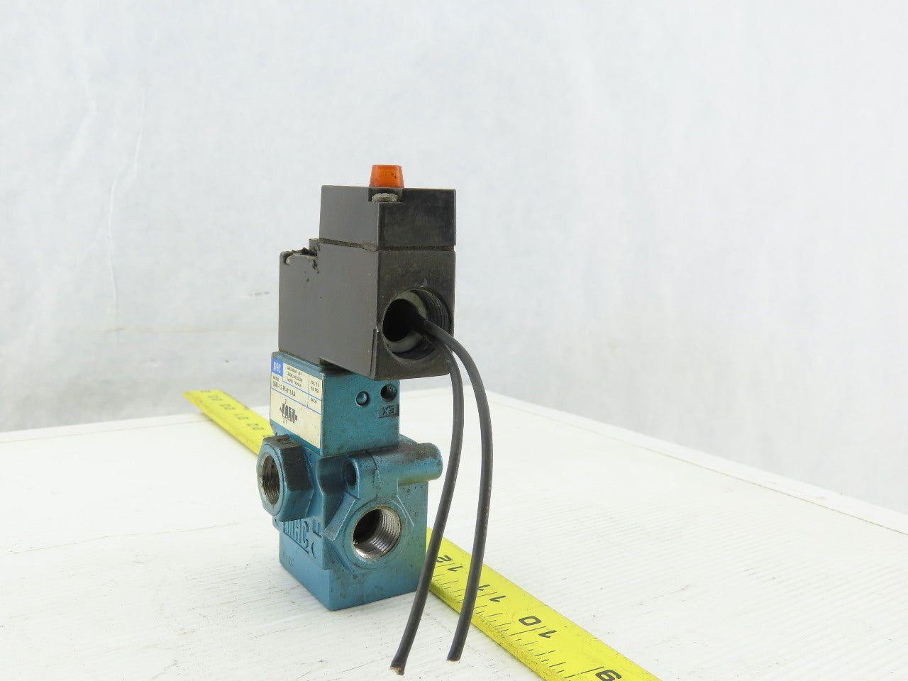 MAC 55B-12-PI-611AA Pneumatic Solenoid Valve W/PID-116AAAA 120V Coil 3/8" NPT