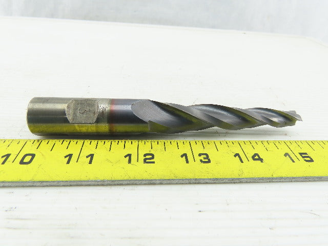 3° Conical End Mill Right Spiral 3 Flute 11/32" Tip 11/16" End 6"OAL