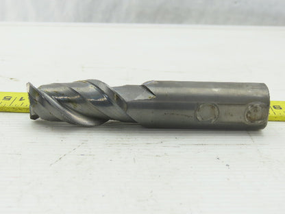 1" 2 Flute Spiral End Mill 5" OAL 1" Shank