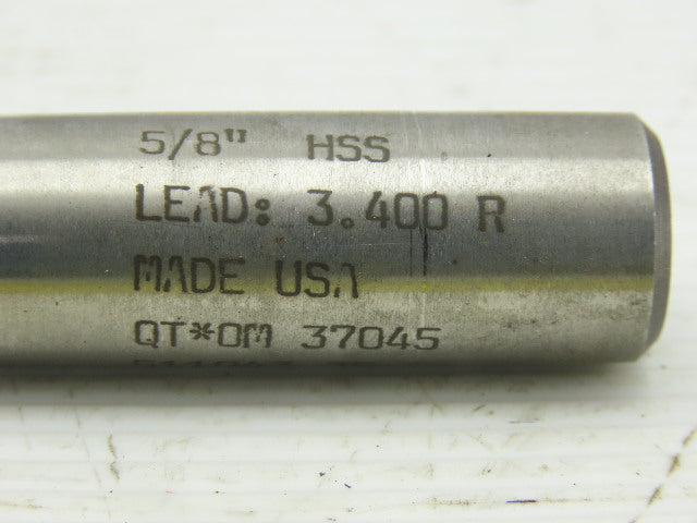5/8" HSS 4 Flute Ballnose End Mill 5/8" Shank 3-3/4" OAL