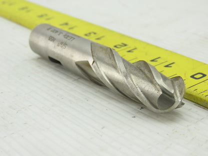 5/8" HSS 4 Flute Ballnose End Mill 5/8" Shank 3-3/4" OAL