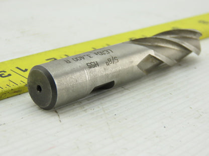 5/8" HSS 4 Flute Ballnose End Mill 5/8" Shank 3-3/4" OAL