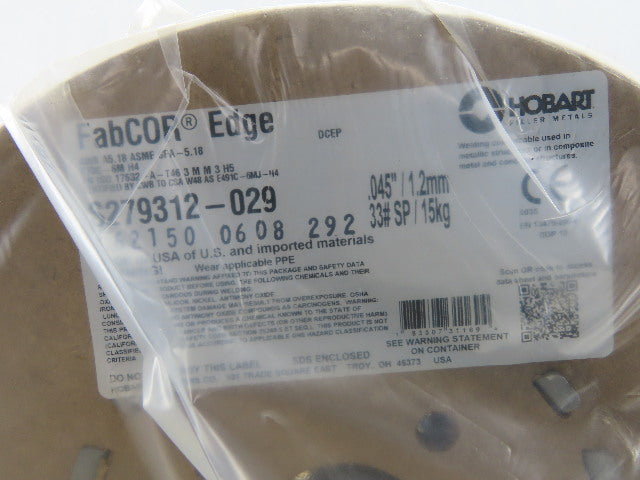 Hobart FabCOR S2729312-029 0.45 MIG Welding Wire E70C-6 Metal Core 33Lb Spool