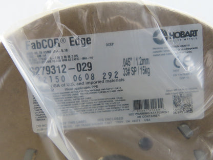 Hobart FabCOR S2729312-029 0.45 MIG Welding Wire E70C-6 Metal Core 33Lb Spool