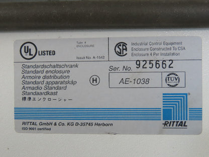 Rittal AE 1038 23-1/2x15"x7-1/2" Electrical Enclosure Wall Mount W/Back Plate
