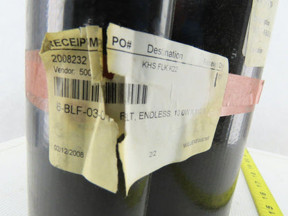 10" x 120" PVC Woven Back Smooth Top Endless Loop Conveyor Belt