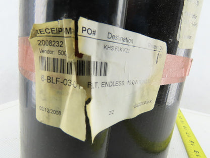 10" x 120" PVC Woven Back Smooth Top Endless Loop Conveyor Belt