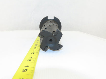 Fette 11458 2-1/2" OD x 5" 4 Spiral Flute Indexing Insert CAT 50 Taper End Mill