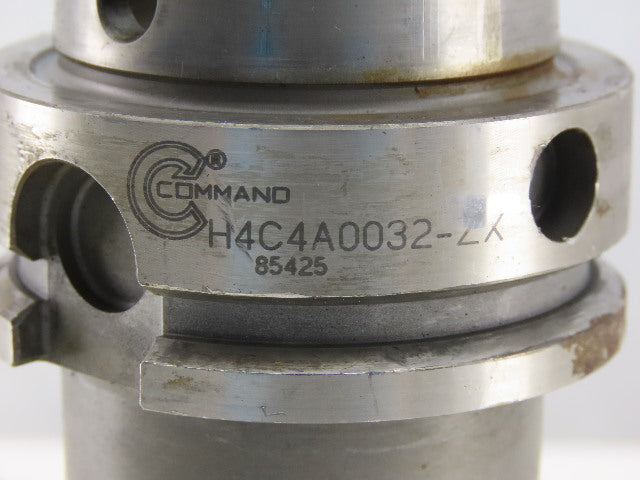 Command H4C4A0032-ZX HSK 63A Collet Tool Holder 32mm Capacity No Nut