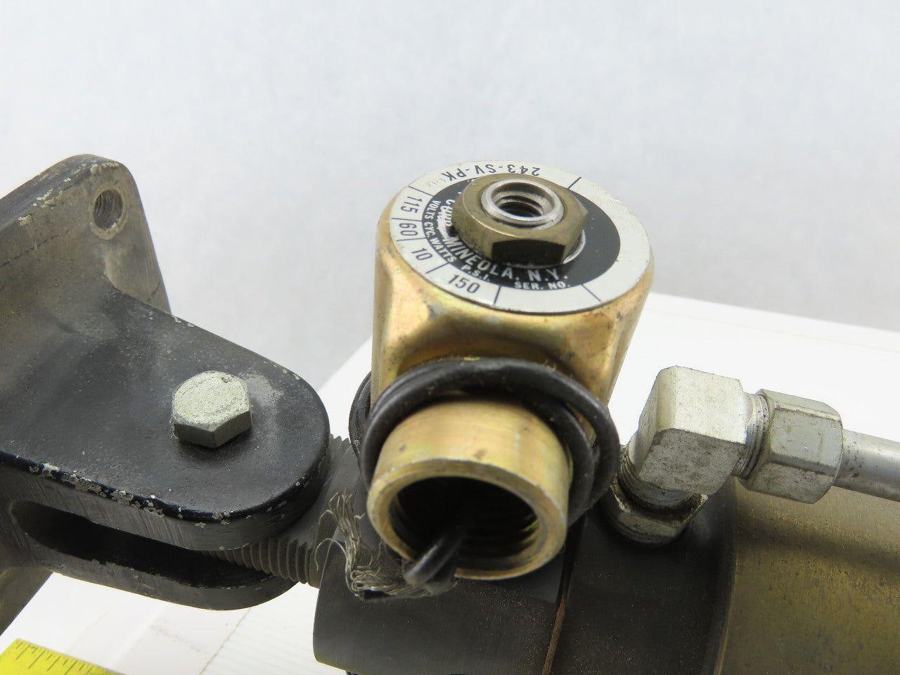 Allenair AV-BC-CS Pneumatic Air Cylinder 3x9-11/16 W/115V Solenoid Valves