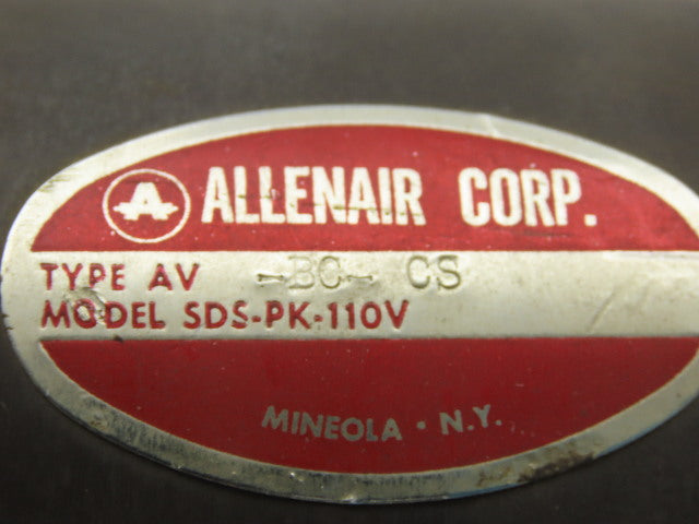 Allenair AV-BC-CS Pneumatic Air Cylinder 3x9-11/16 W/115V Solenoid Valves