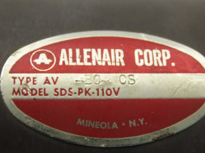 Allenair AV-BC-CS Pneumatic Air Cylinder 3x9-11/16 W/115V Solenoid Valves