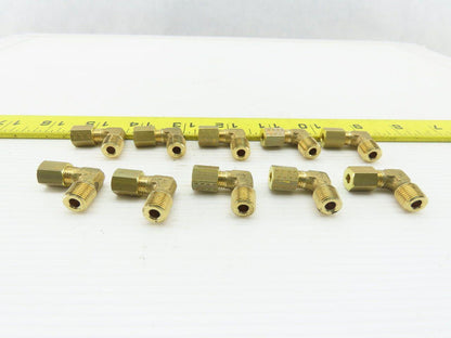 LEGRIS 0109 04 10 4mm Compression x Male BSPT Brass 90 Degree Elbow Lot of 10
