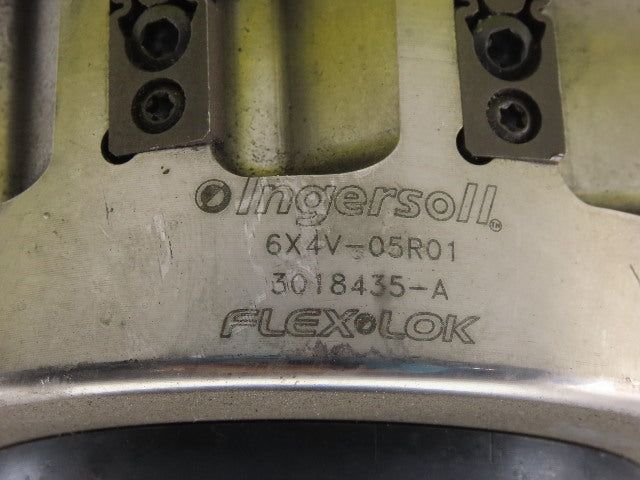 Ingersoll 6X4V-05R01 Flexlok 5" OD 10 Indexing Insert End Mill CAT 50 465035