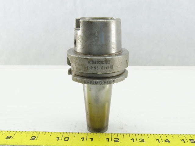 Diebold ThermoGrip HSK63A 10mm Bore Shrink Fit Tool Holder 2-1/2" Projection