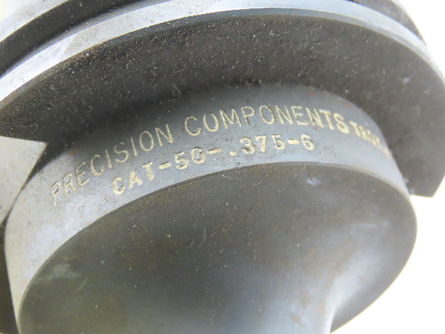 Precision Components CAT50 3/8" Bore Tool Holder Extension 6" Projection
