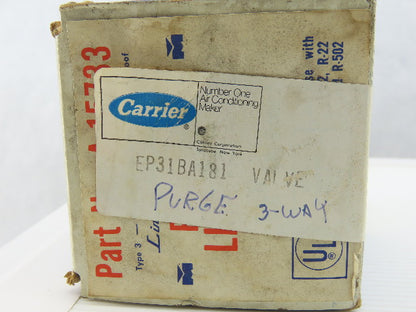 Carrier EP31BA181 3-Way Purge Valve 1/2" Sweat