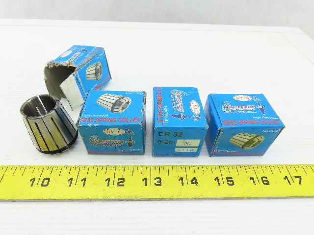 Techniks 1118 ER32 High Precision Spring Collet Size 20 Lot Of 4