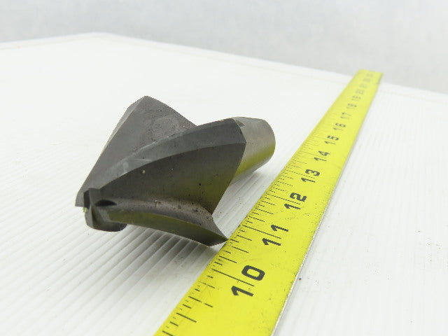 2-1/8" OD 30° Conical 4 Flute End Mill 1" Weldon Shank 4" OAL