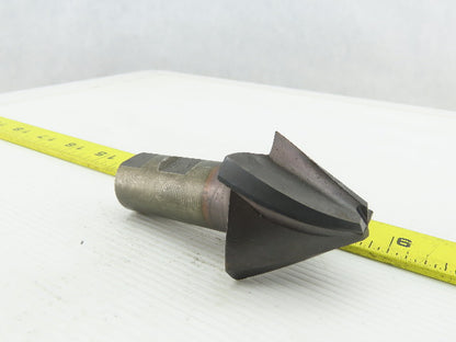 2-1/8" OD 30° Conical 4 Flute End Mill 1" Weldon Shank 4" OAL