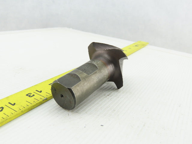 2-1/8" OD 30° Conical 4 Flute End Mill 1" Weldon Shank 4" OAL