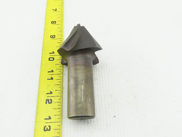 2-1/8" OD 30° Conical 4 Flute End Mill 1" Weldon Shank 4" OAL