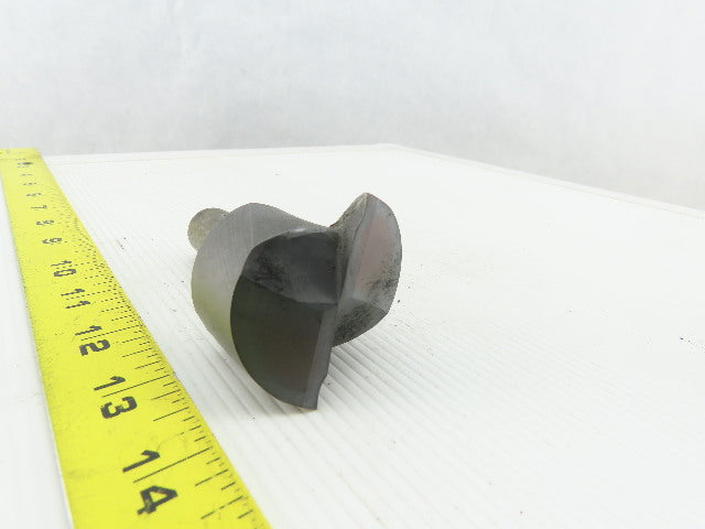 2" OD 2 Flute Carbide End Mill 90° 3/4" Weldon Shank 4" OAL